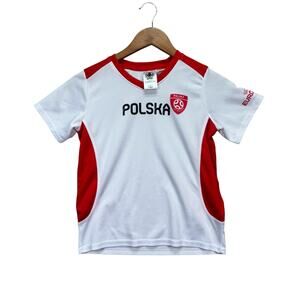 Poland Polska Euro Cup 2020 UEFA Home Jersey Soccer Futbol Youth M 9-10 140